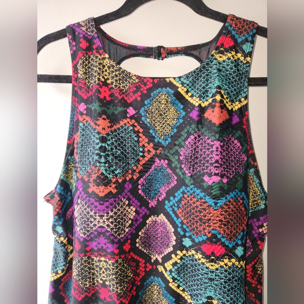 Torrid Snakeskin High Neck One Piece Swimsuit, Size 3 - Picture 5 of 10